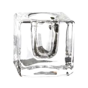 Підсвічник на тонку свічку скляний малий 4 см