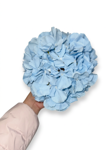 Голова гортензії 22 см блакитна