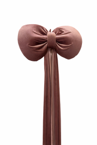 Бант Оксамитовий Пудровий