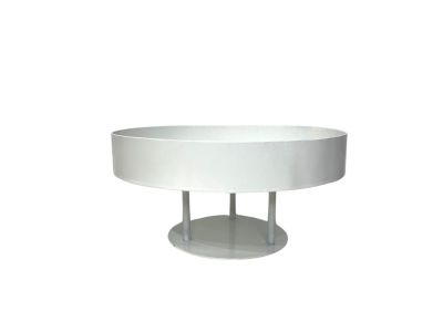 Ваза металева біла