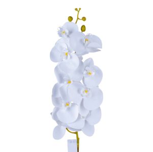Орхідея латексна на 9 квіток "домініка" біла