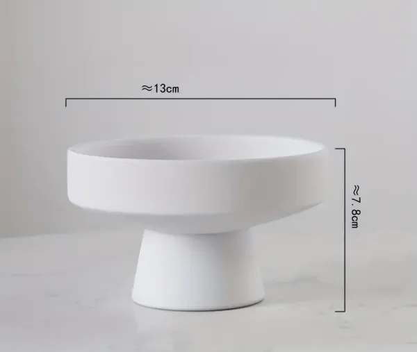 Ваза керамічна біла 13 см х 7.8 см