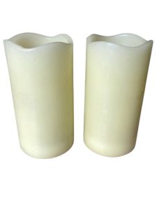 LED свічка біла товста