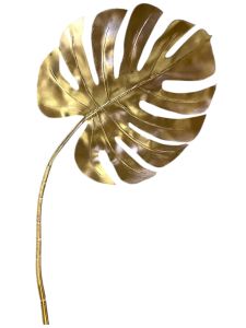 Тропічний лист Монстери золото