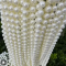 Перлини на нитці білі для декору