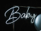 Неоновий надпис "Baby"